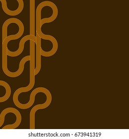 abstract vector background with stripes pattern - brown