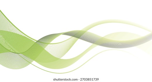 Abstract vector background with subtle color waves. Smooth and modern wavy smoke lines.