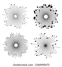 Abstract vector background. Abstract swirl form with connected lines and dots. Consisting of little graphics abstract background vector illustration