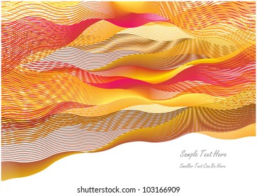 abstract vector background with symmetrical colorful lines and place for your text isolated on white background