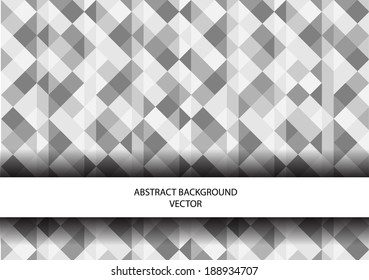 abstract vector background with symmetrical grey shapes