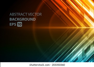 Abstract vector background. Technology geometric lines design.