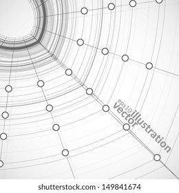 Abstract vector background, technology illustration, stylish eps10