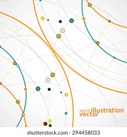 Abstract vector background, technology illustration, stylish eps10
