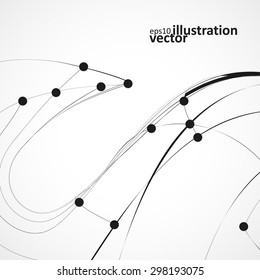 Abstract vector background, technology illustration, stylish eps10