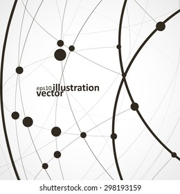Abstract vector background, technology illustration, stylish eps10