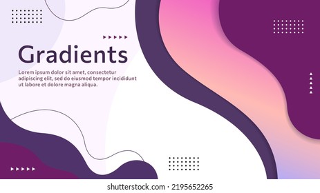 abstract vector background template, beautiful color gradation