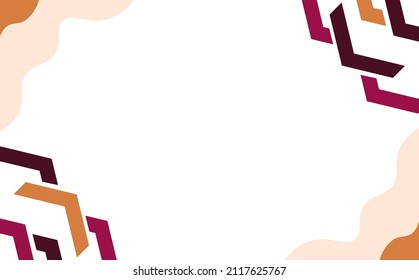 Plantilla de fondo de vector abstracto con puntas de flecha coloridas y formas curvadas. Fondo con espacio de copia. Adecuado para el fondo, la señalización y la plantilla de portada de libros.