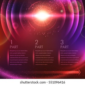 Abstract vector background. Templates in neon structure style. Beautiful design and layout
