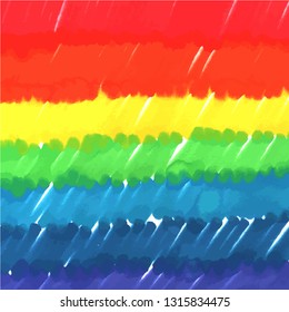 An abstract vector background texture in rainbow colours, drawn with marker pens