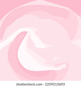 Textura de fondo vectorial abstracta de formas onduladas en tonos rosa suave de moda de forma acuarela