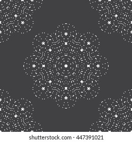 Abstract vector background, textured geometric seamless pattern