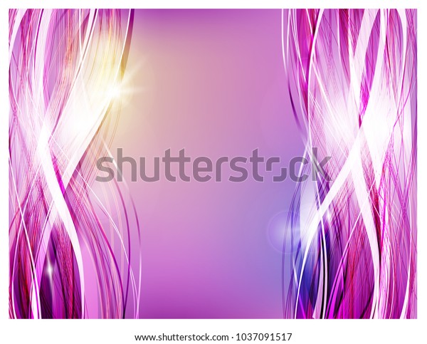 Abstract Vector Background Thick Strands Hair Stock Vector