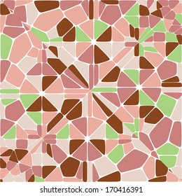 Abstract vector background - tile, pavement, mosaic