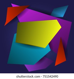 Abstract vector background with tiles. 