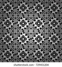 Abstract vector background. Tiles gray, black and white background. Geometric seamless pattern.