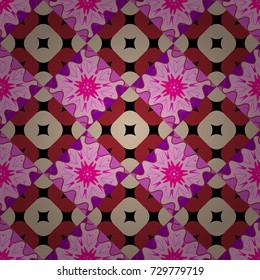 Abstract vector background. Tiles red, neutral and beige background. Geometric seamless pattern.