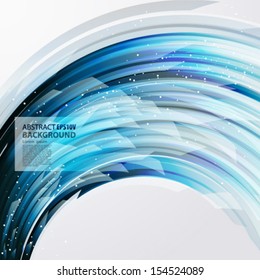 abstract vector background with transparent blue-gray arc elements.