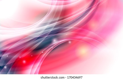 abstract vector background with transparent objects and lights