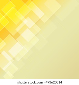 abstract vector background with transparent rhombus and lines. golden color