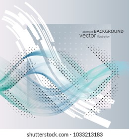 Abstract vector background, transparent waved lines for website, flyer design. Colorful smoke wave.