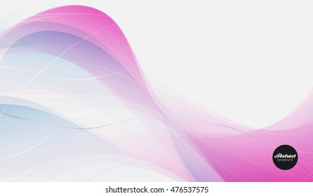 Abstract vector background, transparent waved lines for brochure, website, flyer design.