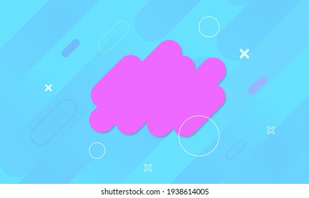 Abstract vector background. Trendy 3d shape. Geometric figures . Vector illustration