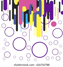 Abstract vector background. Trendy image with circles.