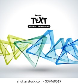 Abstract vector background with triangle