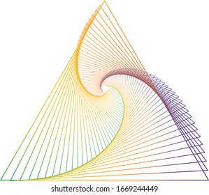 Abstract vector background, triangle illustration