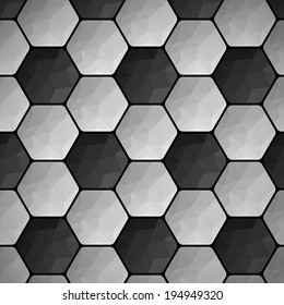 Abstract vector background. Triangle texture as football pattern. (not seamless)