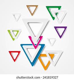 Abstract Vector Background With Triangles