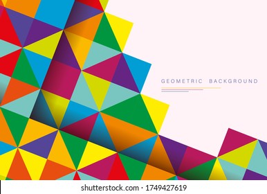 Abstract vector background with triangles. EPS 10 background