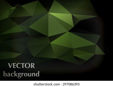 Abstract vector background of triangles polygon wallpaper. Web design in bright colors 