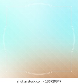 Abstract vector background with triangles and vintage frame.