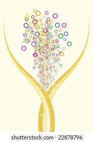 Abstract Vector Background With Tribal and Grunge Elements