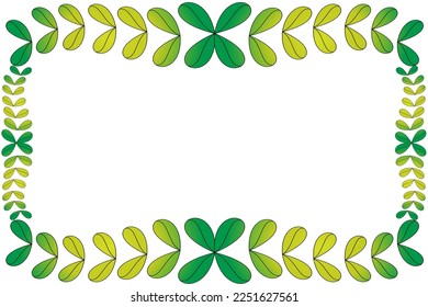 Abstract vector background with twigs and leaves in gradient colors, empty space for text or message