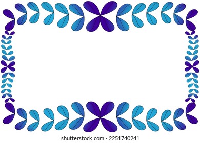 Abstract vector background with twigs and leaves in gradient colors, empty space for text or message