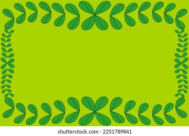 Abstract vector background with twigs and leaves in gradient colors, empty space for text or message