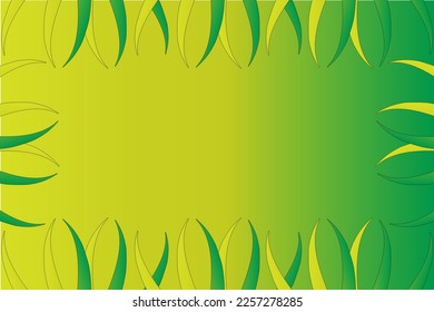 Resumen de fondo vectorial con ramas y hojas en colores degradados, espacio vacío para texto o mensaje	