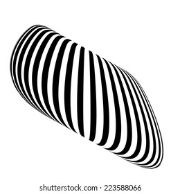 Abstract Vector Background with Unusual Stripes Shape .