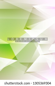 Abstract vector background for use in design . Abstract colorful and triangular background .Abstract geometric Background