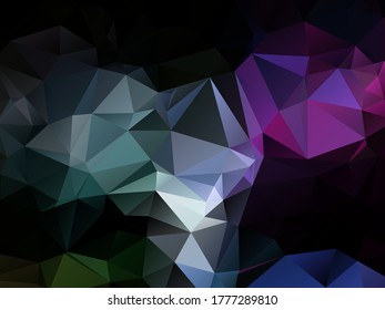 Resumen del fondo vectorial para su uso en el diseño. Fondo de mosaico degradado colorido. Fondo triangular hipster geométrico, vector. Papel de escritorio moderno. 