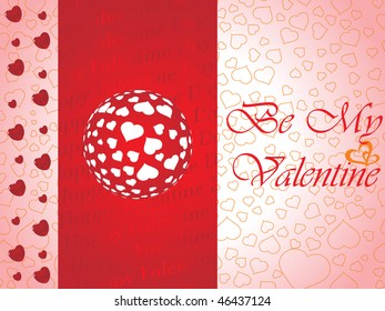 abstract vector background with valentine ornament