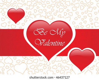 abstract vector background with valentine ornament