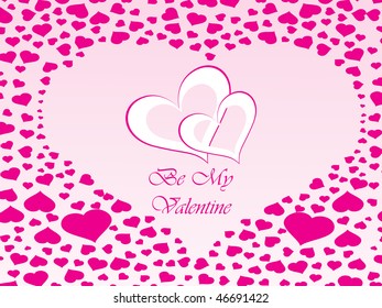abstract vector background with valentine ornament