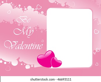 abstract vector background with valentine ornament