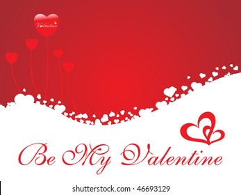 abstract vector background with valentine ornament
