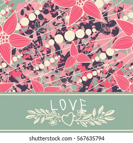 Abstract vector background for Valentine's Day. Eps-8