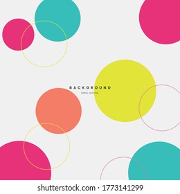 fondo vectorial abstracto con una variedad de colores y formas armoniosas